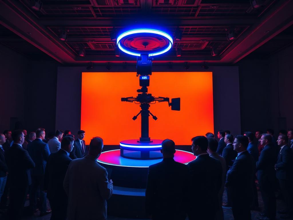 Evento corporativo com plataforma 360 graus da PhotoLab Experience